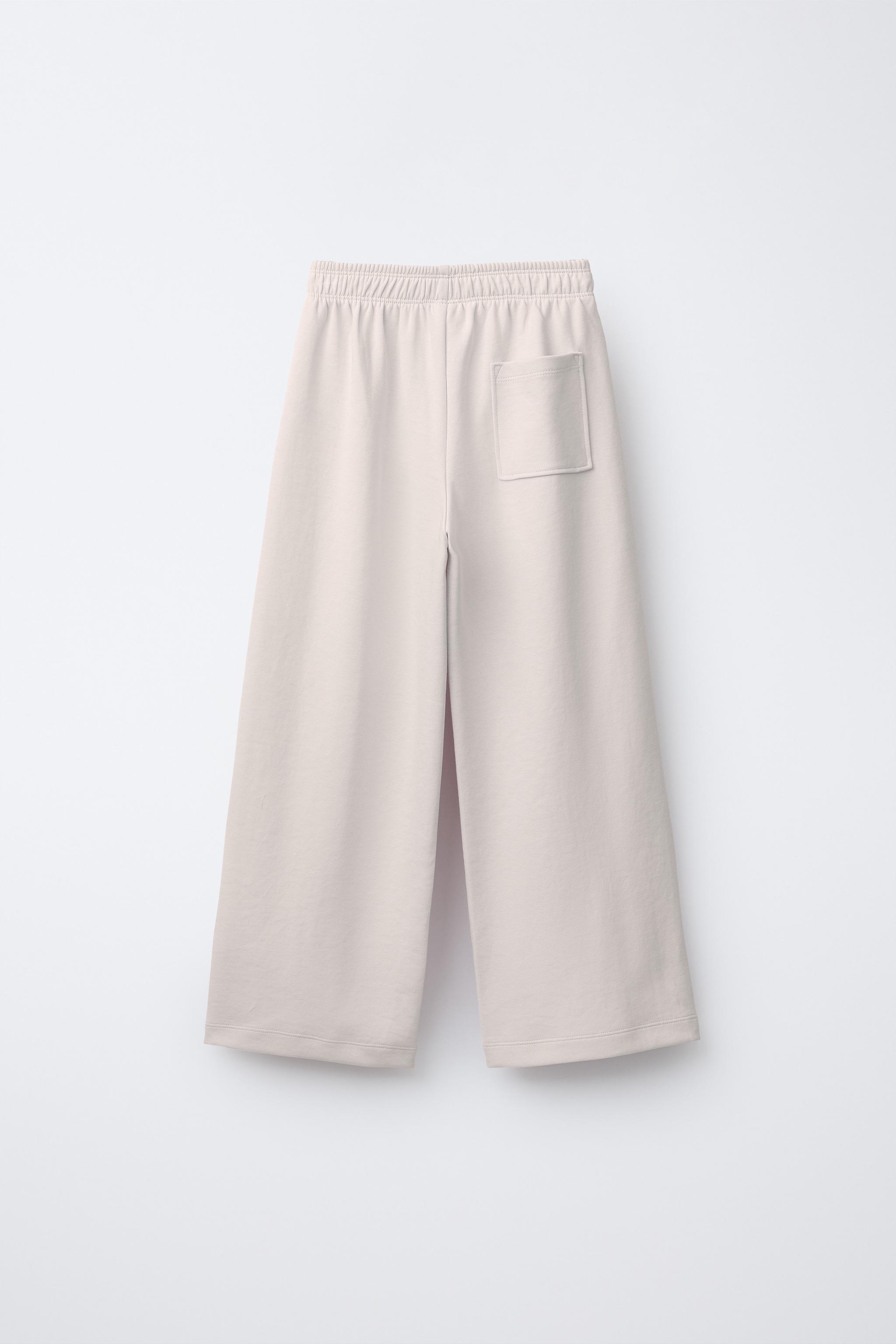 PANTALON À JAMBES LARGES INTERLOCK